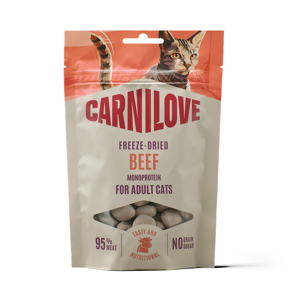 Carnilove Cat Freeze Dried Beef 40g Przysmak dla Kota | Akwarium24